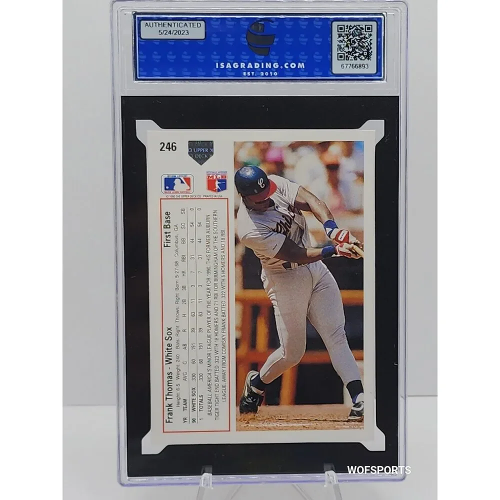 1991 Upper Deck Frank Thomas #246 Chicago White Sox ISA 10 Gem Mint
